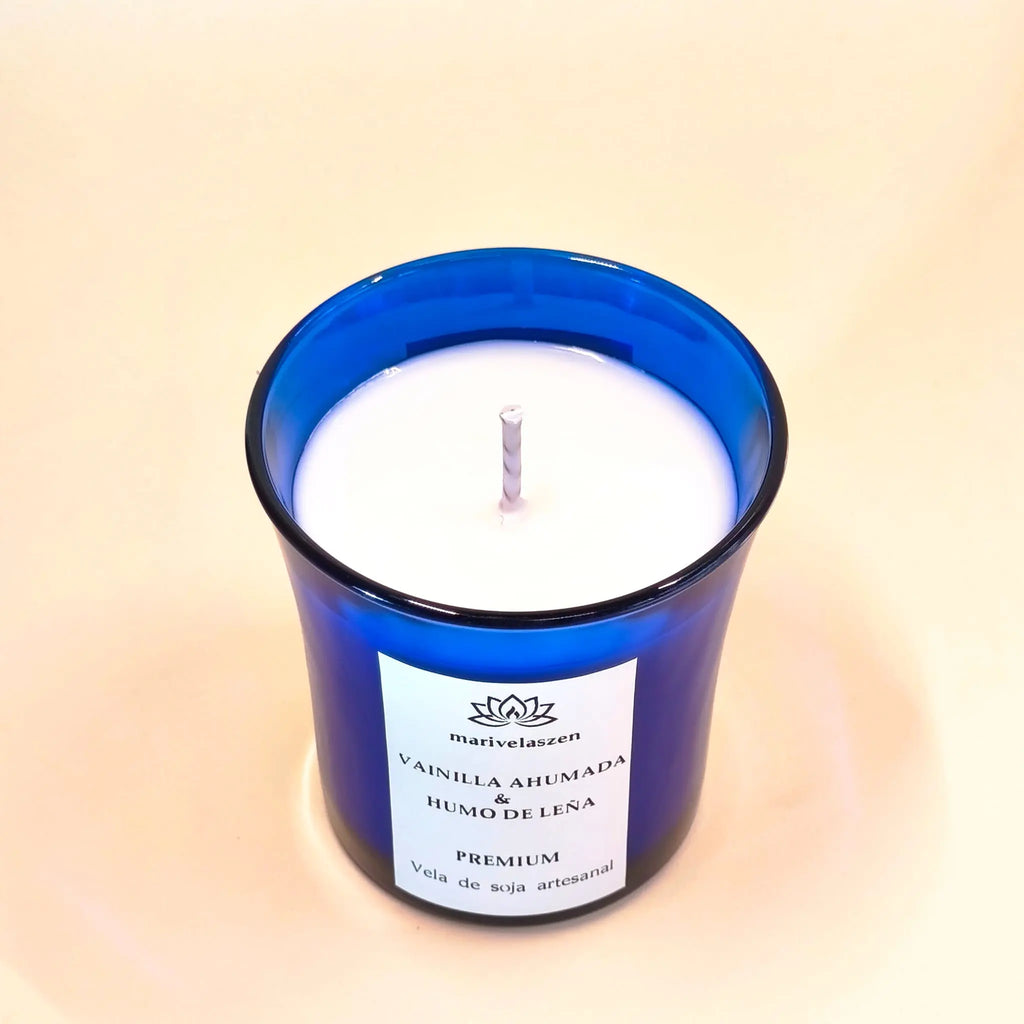 Vela decorativa de lujo aroma vainilla  MariVelasZen.