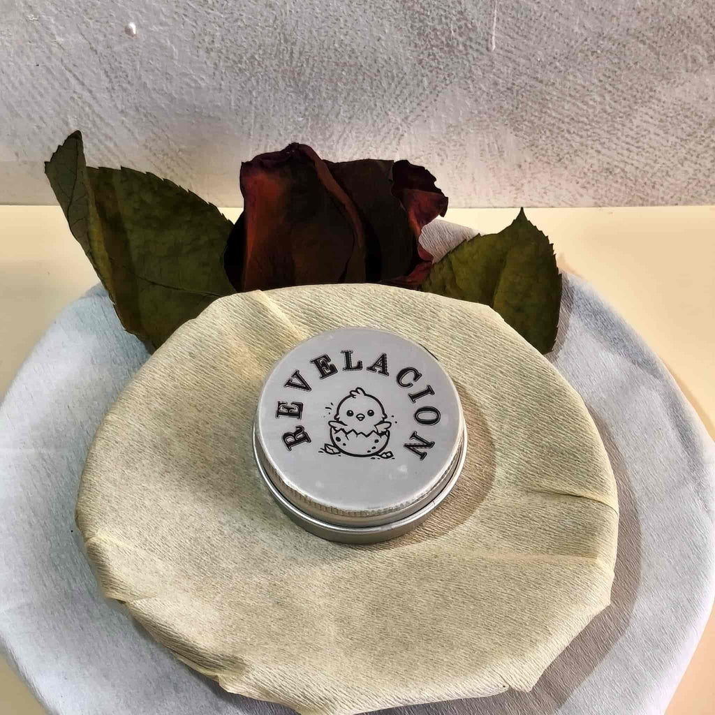 Vela revelación latita aluminio tapa Revelación bebé niño MariVelasZen